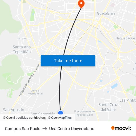 Campos Sao Paulo to Uea Centro Universitario map