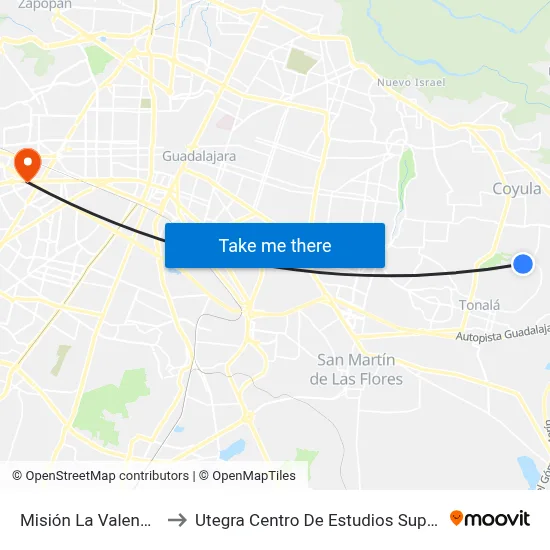 Misión La Valenciana to Utegra Centro De Estudios Superiores map
