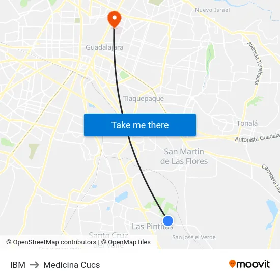 IBM to Medicina Cucs map