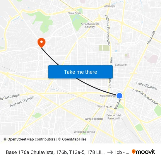 Base 176a Chulavista, 176b, T13a-5, 178 Lilas Y 180a Rancho to Icb - Uag map