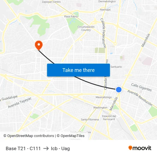 Base T21 - C111 to Icb - Uag map