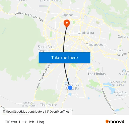 Clúster 1 to Icb - Uag map