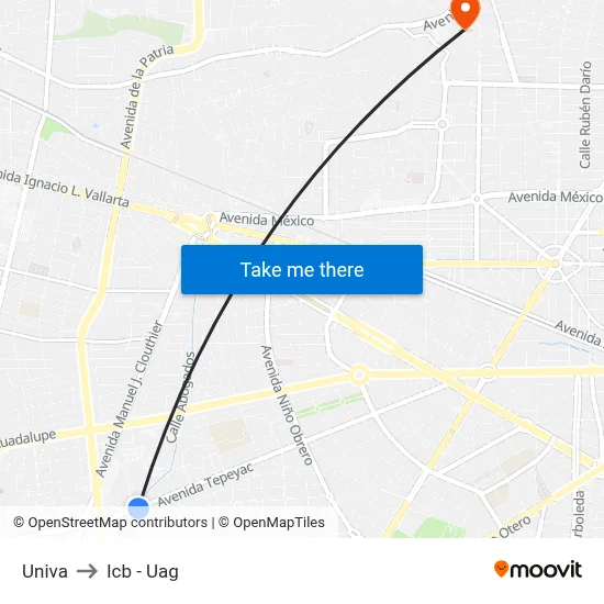 Univa to Icb - Uag map