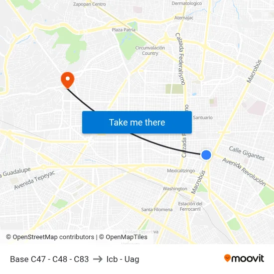 Base C47 - C48 - C83 to Icb - Uag map
