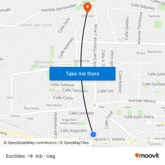 Euclides to Icb - Uag map