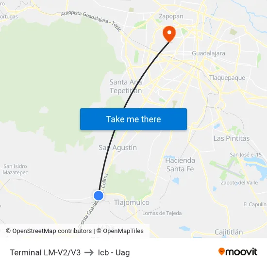 Terminal LM-V2/V3 to Icb - Uag map