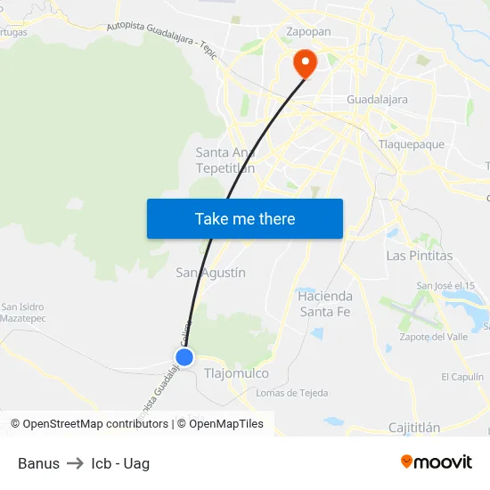 Banus to Icb - Uag map