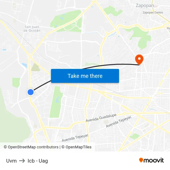 Uvm to Icb - Uag map
