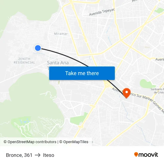 Bronce, 361 to Iteso map