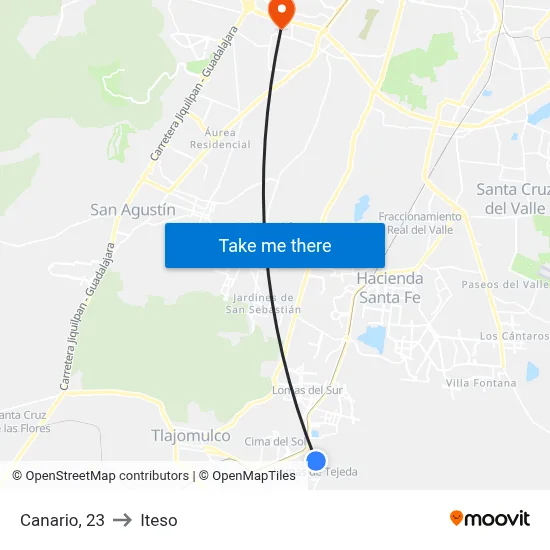 Canario, 23 to Iteso map