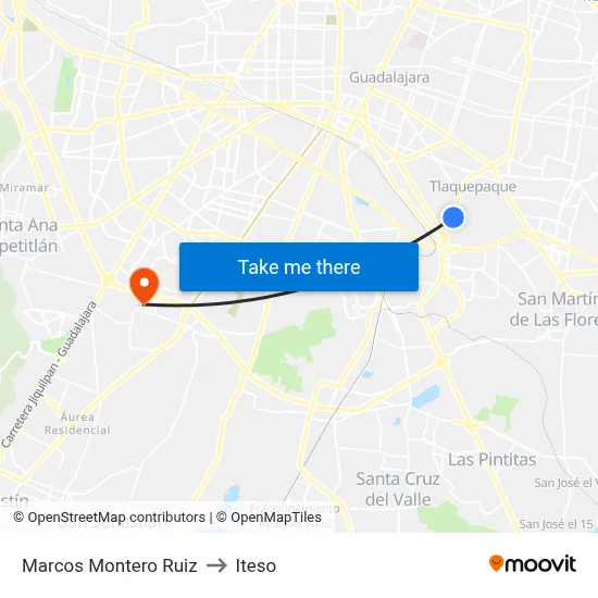 Marcos Montero Ruiz to Iteso map