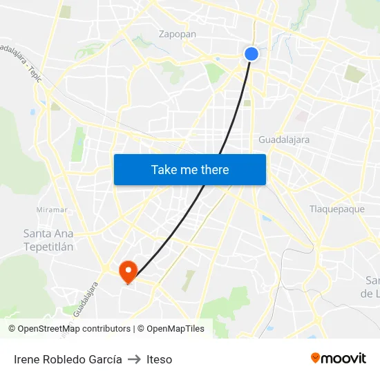 Irene Robledo García to Iteso map