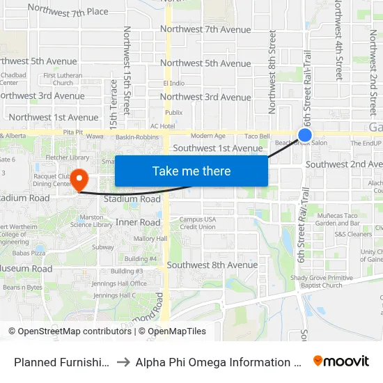 Planned Furnishings to Alpha Phi Omega Information Booth map