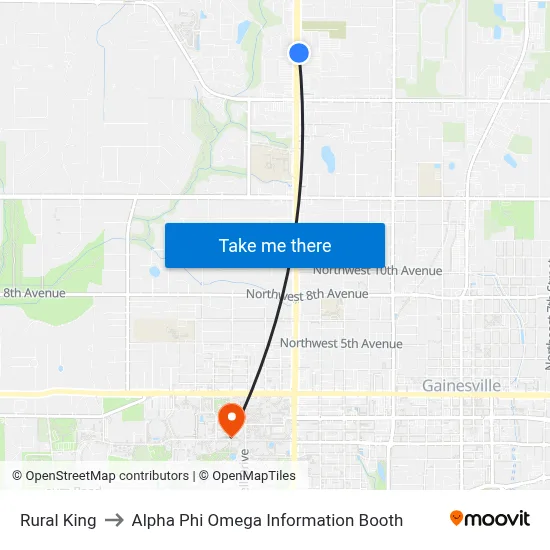 Rural King to Alpha Phi Omega Information Booth map