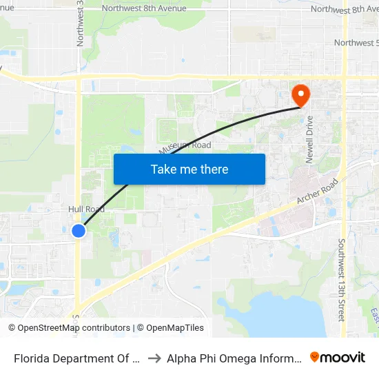 Florida Department Of Agriculture to Alpha Phi Omega Information Booth map