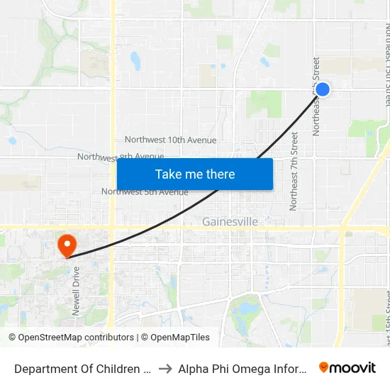 Department Of Children And Families to Alpha Phi Omega Information Booth map