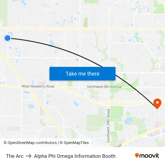 The Arc to Alpha Phi Omega Information Booth map