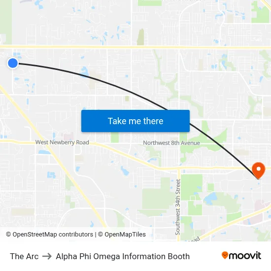 The Arc to Alpha Phi Omega Information Booth map