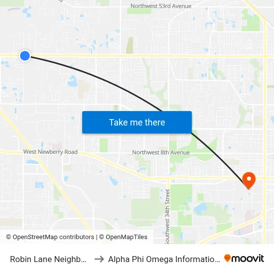 Robin Lane Neighborhood to Alpha Phi Omega Information Booth map