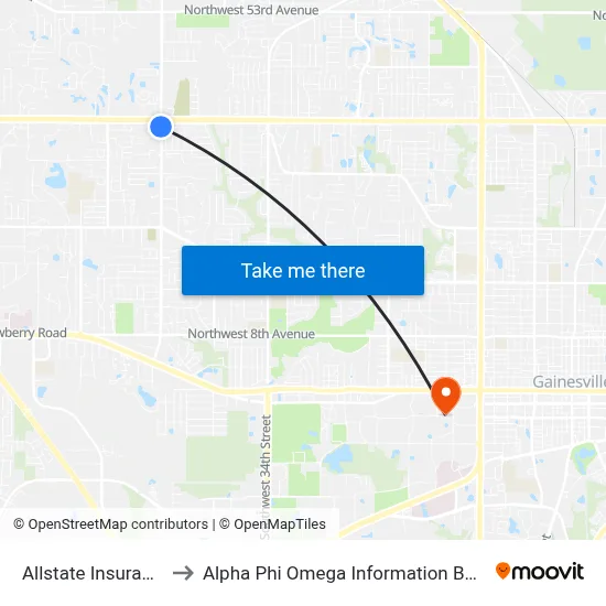 Allstate Insurance to Alpha Phi Omega Information Booth map