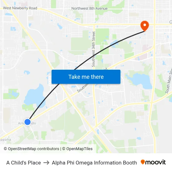 A Child's Place to Alpha Phi Omega Information Booth map