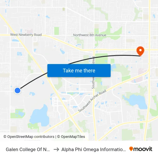 Galen College Of Nursing to Alpha Phi Omega Information Booth map