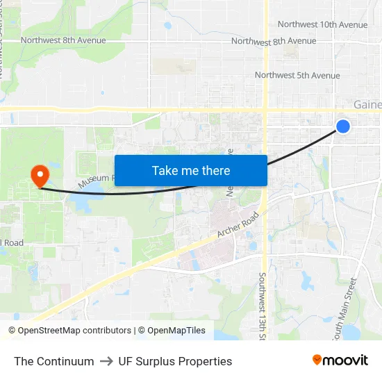The Continuum to UF Surplus Properties map