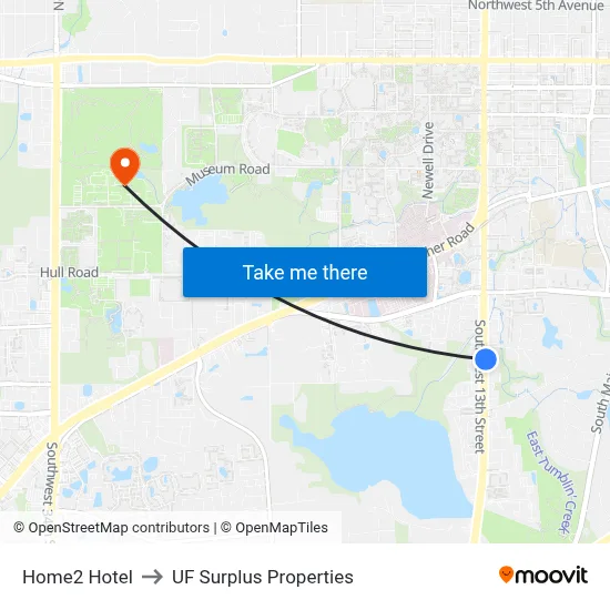 Home2 Hotel to UF Surplus Properties map