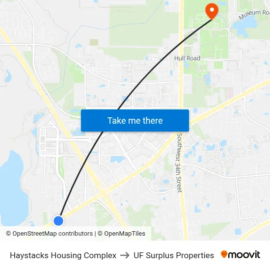 Haystacks Housing Complex to UF Surplus Properties map