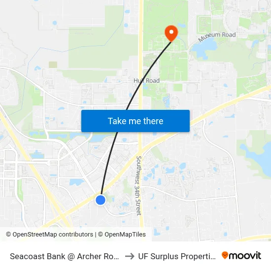 Seacoast Bank @ Archer Road to UF Surplus Properties map