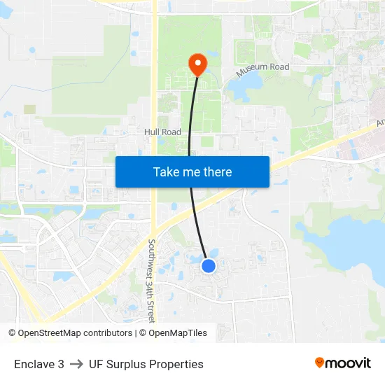 Enclave 3 to UF Surplus Properties map