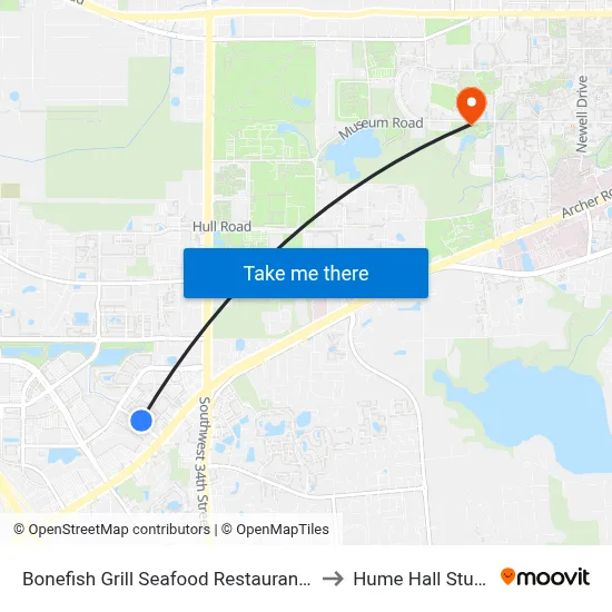 Bonefish Grill Seafood Restaurant @ Butler Plaza to Hume Hall Study Room map