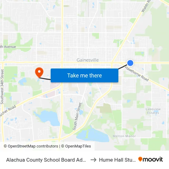 Alachua County School Board Administration Annex to Hume Hall Study Room map