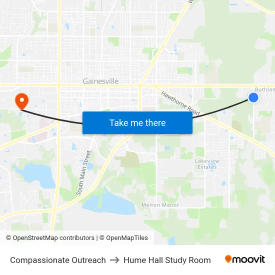 Compassionate Outreach to Hume Hall Study Room map