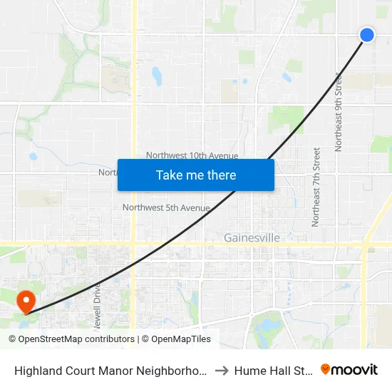 Highland Court Manor Neighborhood @ NE 23rd Avenue to Hume Hall Study Room map