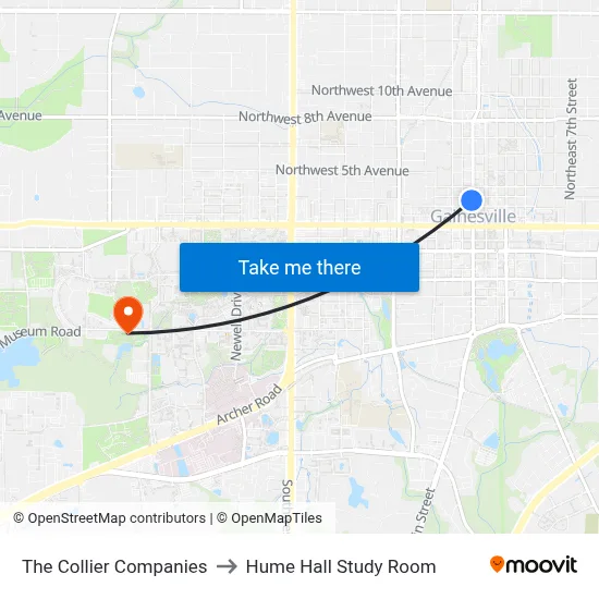 The Collier Companies to Hume Hall Study Room map