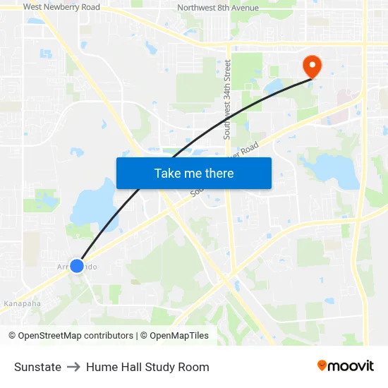 Sunstate to Hume Hall Study Room map