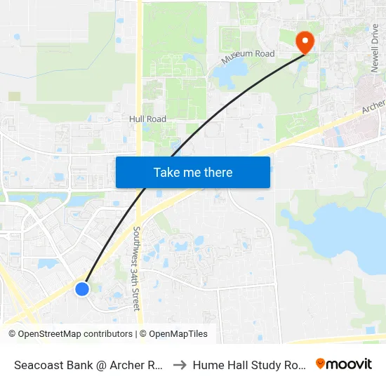 Seacoast Bank @ Archer Road to Hume Hall Study Room map