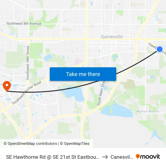 SE Hawthorne Rd @ SE 21st St Eastbound to Canesville map