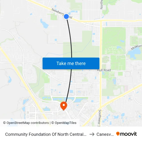 Community Foundation Of North Central Florida to Canesville map