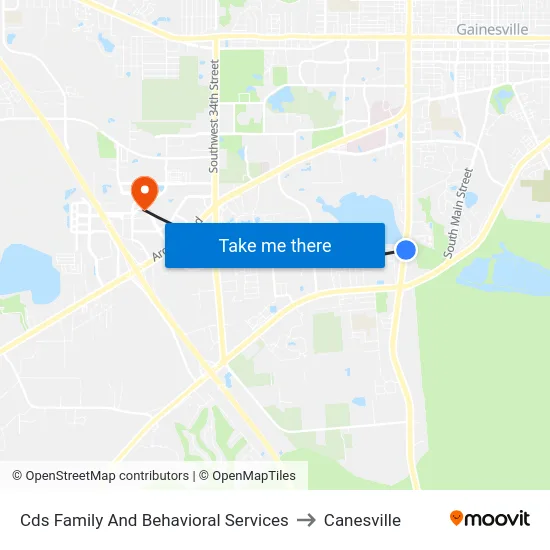 Cds Family And Behavioral Services to Canesville map