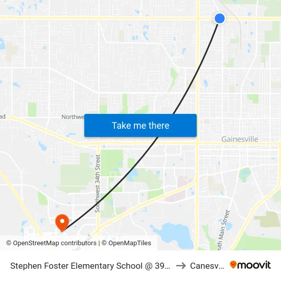 Stephen Foster Elementary School @ 39th Ave to Canesville map