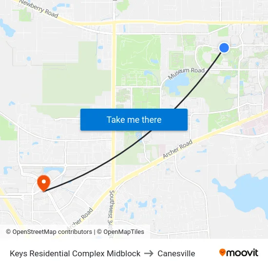 Keys Residential Complex Midblock to Canesville map