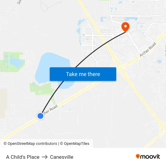 A Child's Place to Canesville map