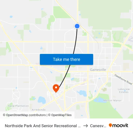 Northside Park And Senior Recreational Center to Canesville map
