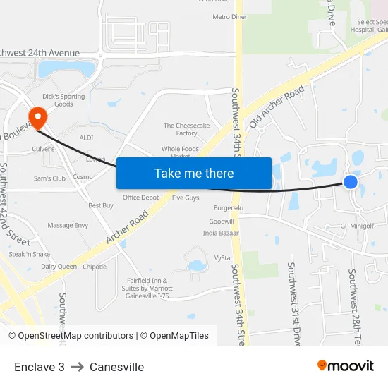 Enclave 3 to Canesville map