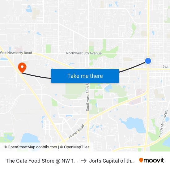 The Gate Food Store @ NW 13th Street to Jorts Capital of the World map
