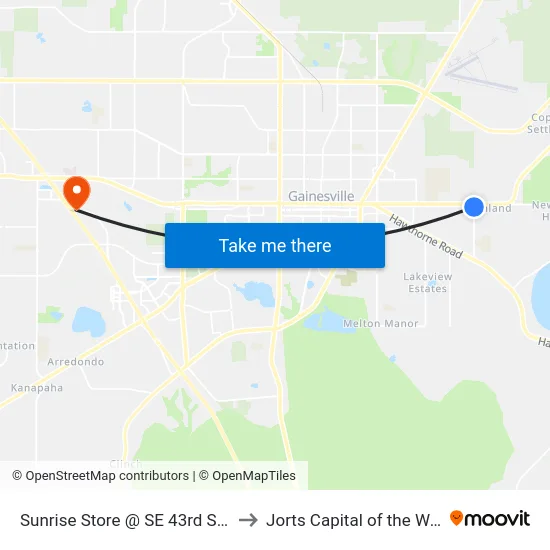 Sunrise Store @ SE 43rd Street to Jorts Capital of the World map
