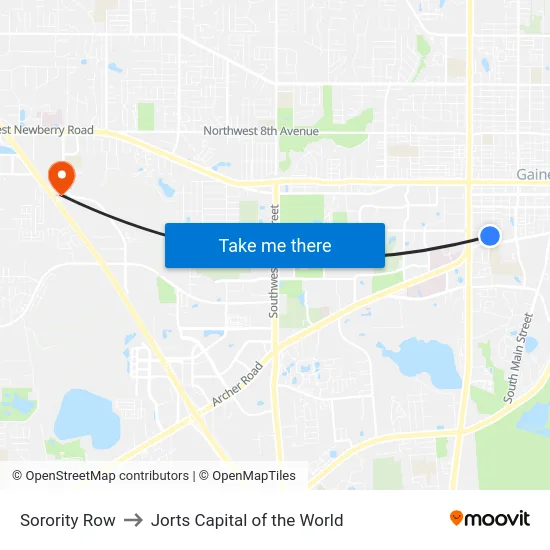 Sorority Row to Jorts Capital of the World map