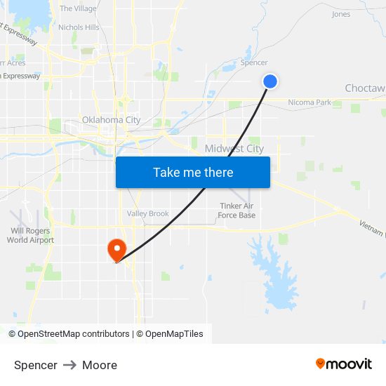 Spencer to Moore map